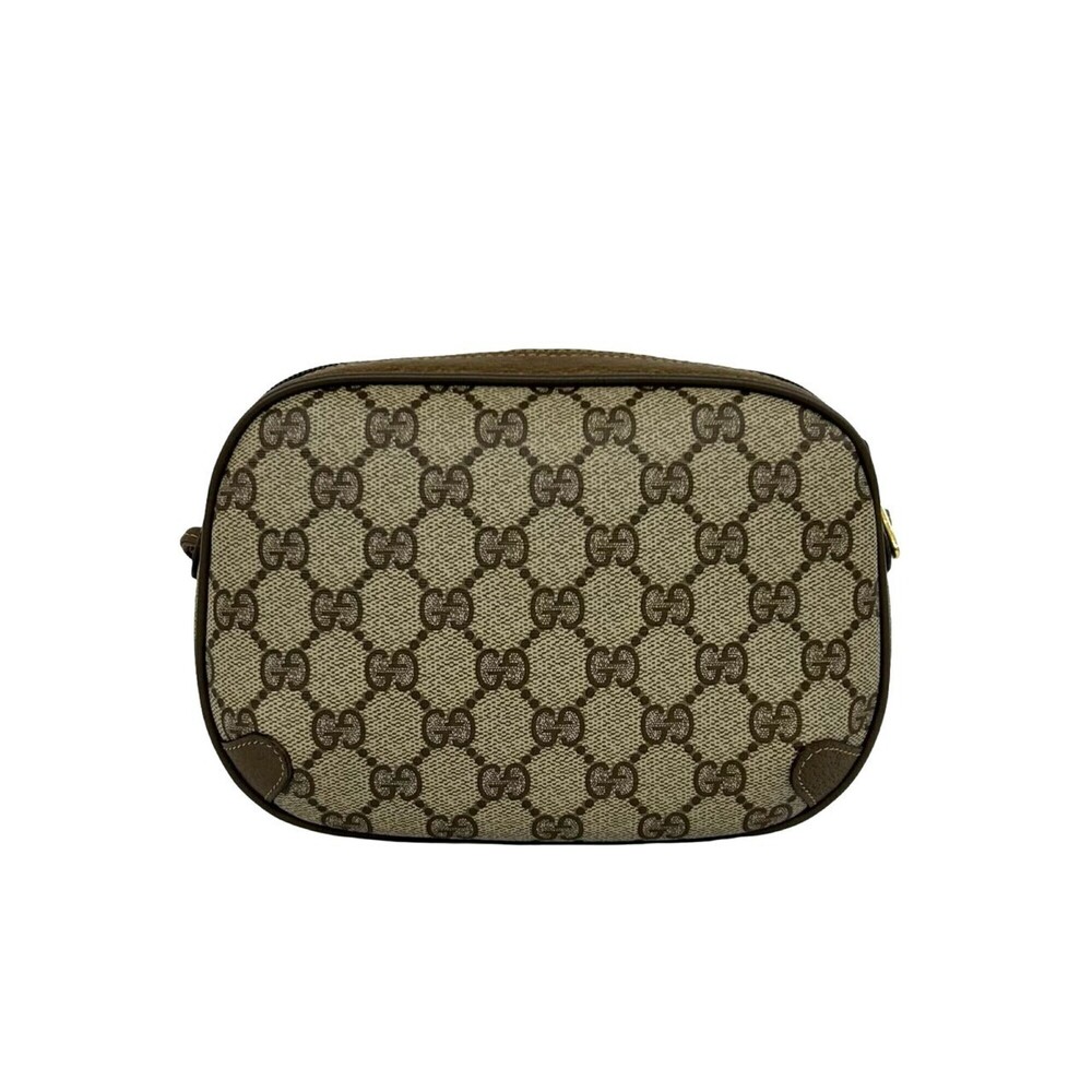 GUCCI Vintage Sherry Line GG Logo Hardware Leather Shoulder Bag Pouch Sacoche... - Picture 3 of 9